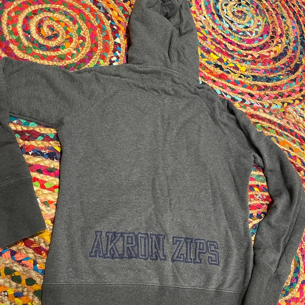 Nike Charcoal University of Akron Zips Full-Zip Hoodie - Picture 3 of 4